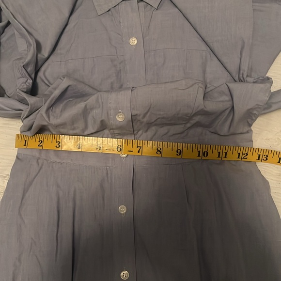 J CREW Tie-Waist Shirt Dress in End-on-end cotton -J5419- Size 0 - Picture 8 of 10
